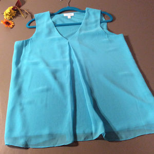 Calvin Klein Sleeveless Turquoise Top